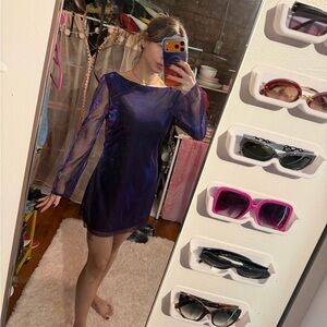 💕 iridescent purple dress